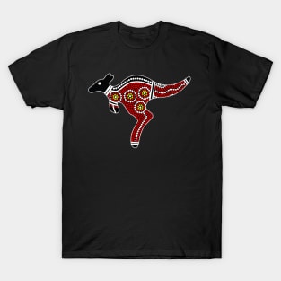 Aboriginal Art Kangaroo T-Shirt